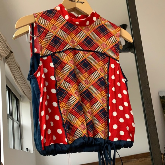 🦄 Anthropologie sleeveless top with drawstring - Picture 1 of 9